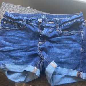 Denim shorts